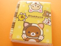 Kawaii Cute Mini Memo Pad w/ Erasers Set San-x *Rilakkuma もっと♪のんびりネコ (MW05601)