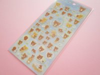 Kawaii Cute Sticker Sheet Rilakkuma San-x *Chairoikoguma and Starry Night (SE38701)