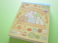Kawaii Cute Mini Memo Pad Sumikkogurashi San-x *すみっこパンきょうしつ (MW51901-2）