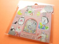 Kawaii Cute Sticker Flakes Sack Kamio Japan *Animal Life (24542）