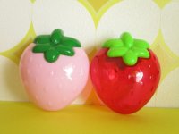 2 pcs Kawaii Cute Mini Plastic Cases Set *Strawberry