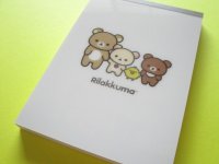 Kawaii Cute Large Memo Pad Rilakkuma San-x *New Basic Design (MH12601)