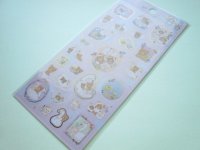 Kawaii Cute Sticker Sheet Rilakkuma San-x *Swan and Golden Flower (SE55701)