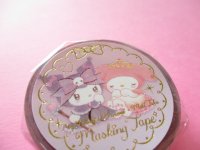 Kawaii Cute Masking Tape Sticker My Melody ＆ Kuromi × たけいみき (Miki Takei) Sanrio *Girlish Rose (MT-15633)