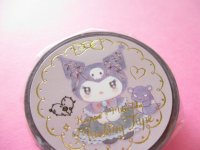 Kawaii Cute Masking Tape Sticker Kuromi × たけいみき (Miki Takei) Sanrio *Dark Feminine  (MT-15630)