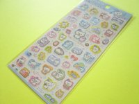 Kawaii Cute Seal Market Stickers Sheet San-x *ねこにハマグリ (SE57901)