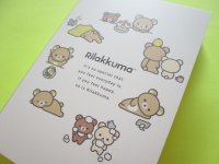 Kawaii Cute Large Memo Pad Rilakkuma San-x *New Basic Design Vo.2 (MH14901)