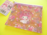 Kawaii Cute Mini Flat Vinyl Pouch My Melody & Kuromi Sanrio *Flower (34785)