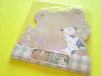 Kawaii Cute Sticker Flakes Sack Q-LiA *Mugyutto! Friends / Bear (81042)