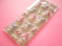 Kawaii Cute Puffy Marshmallow Stickers Sheet Sanrio Characters Crux *My Melody & Kuromi (121887)