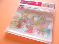 4 pcs Kawaii Cute Sanrio Characters B7 Zipper Bags Set *Fruit (38365)