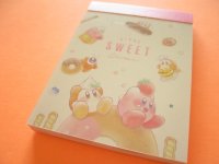 Kawaii Cute Mini Memo Pad Kirby Kamio Japan *Everyone Sweets (304195) 