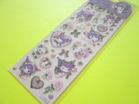 Kawaii Cute Stickers Sheet Sanrio Characters × 飴ノ森ふみか Amenomori Fumika Clothes Pin *Kuromi (US-84024)