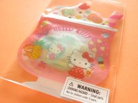 Kawaii Cute Summer Sticker Flakes Sack in Zipper Bag Sanrio Original *Hello Kitty (17618-4)