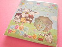 Kawaii Cute Ohajiki Disc Sticker Flakes Sack Tama and Friends ×Sanrio Characters Crux *わいわいひろば (130083)