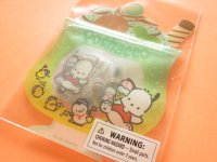 Kawaii Cute Summer Sticker Flakes Sack in Zipper Bag Sanrio Original *Pochacco (17631-1)