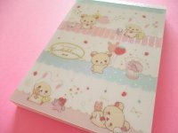 Kawaii Cute Large Memo Pad Set San-x Rilakkuma * Korilakkuma ふんわりかわいい夢 (MW21801)
