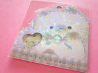 Kawaii Cute Sticker Flakes Sack Q-LiA *Mofucororin/  Cat (01104)