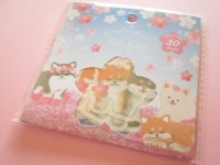 Kawaii Cute Sticker Flakes Sack Synapse *Cherry blossoms & Shiba Inu (SJI- 33706）