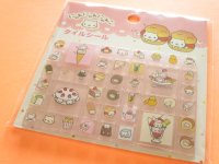 Kawaii Cute Tile Stickers Sheet San-x *にゃんにゃんにゃんこ (SE72701)