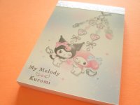 Kawaii Cute Mini Memo Pad My Melody & Kuromi Sanrio *Key ring (140347)