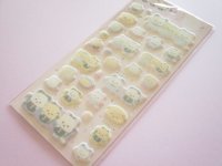 Kawaii Cute もこもこ Puffy Stickers Sheet Ishiyowachan San-x *ゆうわくにかてないいしよわちゃん (SE76002)