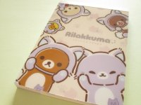 Kawaii Cute Large Memo Pad Rilakkuma San-x *リラックマとアワワネコ (MH32902)