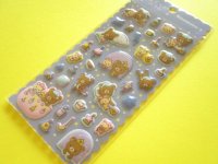 Kawaii Cute ぷくっとオーロラ Puffy Stickers Sheet San-x *Rilakkuma (SE76801)