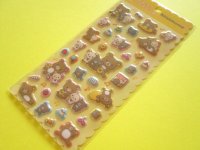 Kawaii Cute ぷくっとオーロラ Puffy Stickers Sheet San-x *Rilakkuma (SE76803)