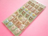 Kawaii Cute  Funi Funi Puffy Stickers Sheet Soft toys-photos San-x *Rilakkuma (SE76601)