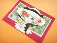 Macoto Japanese Retro Illustration Postcard Cute Girls *06