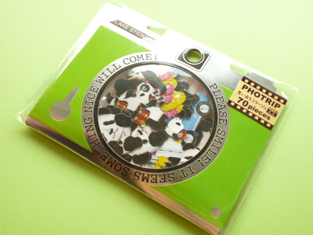 Photo1: Kawaii Cute PHOTRIP Sticker Flakes Sack Q-LiA *Panda  (61535)