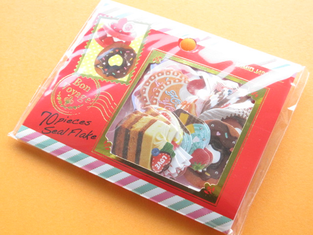 Photo1: Sticker Flakes Sack Bon Voyage Kamio Japan Scrapbooking *Sweets (44610)