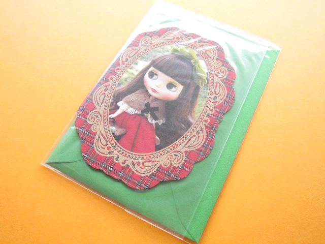 Photo1: Kawaii Cute Blythe Greeting Message Card *Red Delicious