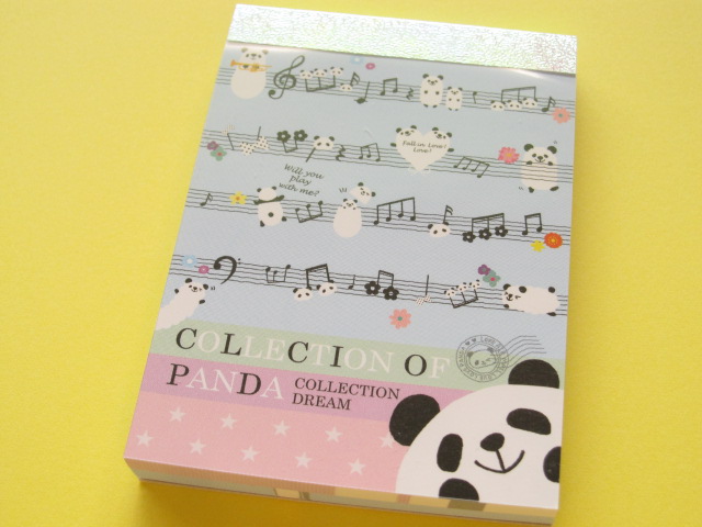 Photo1: Kawaii Cute Mini Memo Pad Crux *COLLECTION OF PANDA (28712)