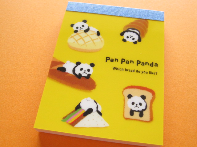 Photo1: Kawaii Cute Mini Memo Pad Mind Wave *Pan Pan Panda (39369)