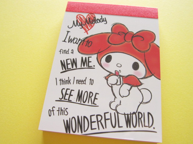 Photo1: Kawaii Cute Mini Memo Pad Sanrio Japan Exclusive *My Melody (20267) 