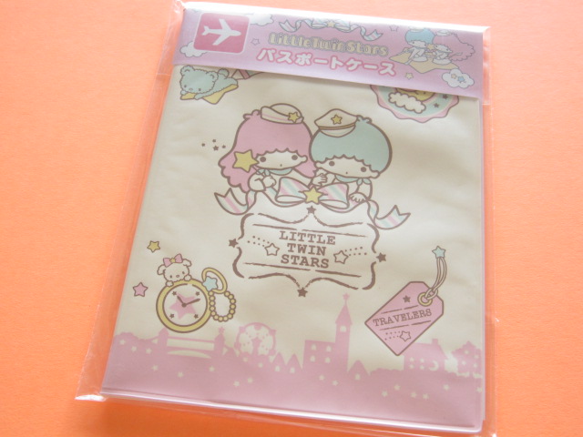 Photo1: Kawaii Cute Passport Case Sanrio Original *Little Twin Stars (68401-5)