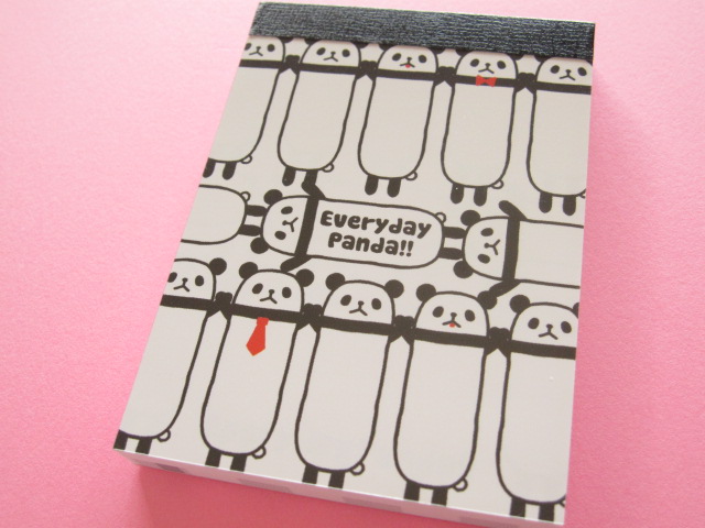 Photo1: Kawaii Cute Mini Memo Pad Q-LiA *Everyday Panda!! (80273) 