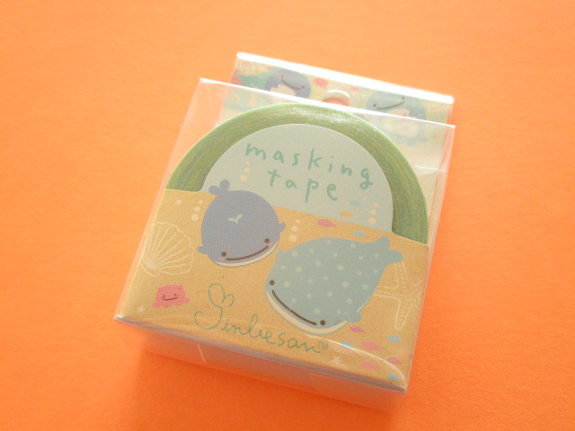 Photo1: Kawaii Cute Mini Masking Tape/Deco Tape Sticker San-x *Jinbesan (SE37411)