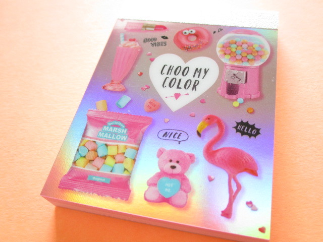 Photo1: Kawaii Cute Mini Memo Pad Q-LiA *Something Pink (34550)