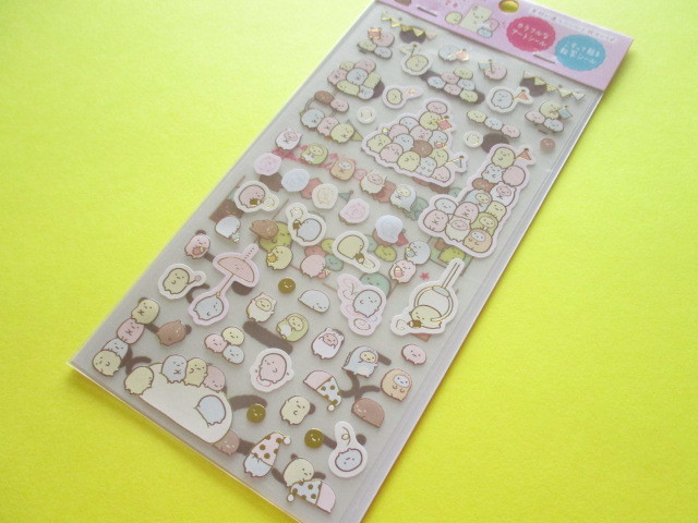 Photo1: Kawaii Cute Twin Sticker Sheets Sumikkogurashi San-x *Tapioca (SE38401)