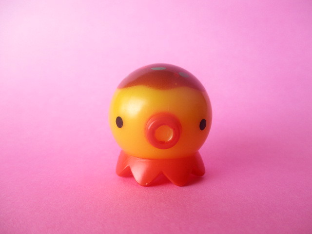 Photo1: Octopus Takochu Plastic Mini Figure Toy * Takoyaki 