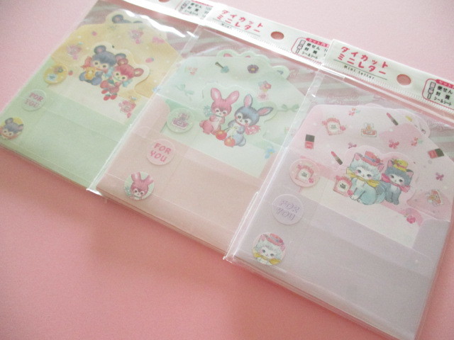 Photo1: 3 packs Kawaii Cute Mini Letter Sets Pack Lemon *Charming Dreamy (887049)