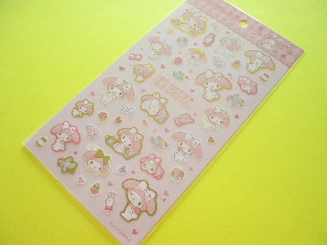 Photo1: Kawaii Cute Stickers Sheet Sanrio *My Melody (Stylish logo)