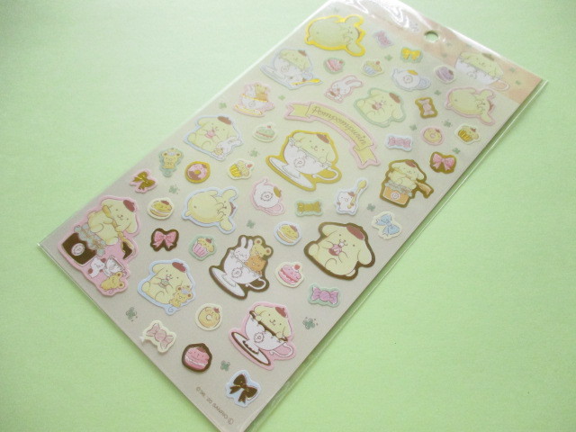 Photo1: Kawaii Cute Stickers Sheet Sanrio *POMPOMPURIN (Tea Party)