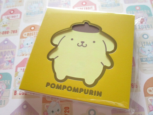 Photo1: Kawaii Cute Square Memo Pad Sanrio Origimal *POMPOMPURIN (41045-4)