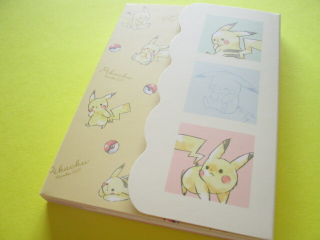 Photo1: Kawaii Cute Pikachu Large Memo Pad Cute Model ＊Colorful (300240)