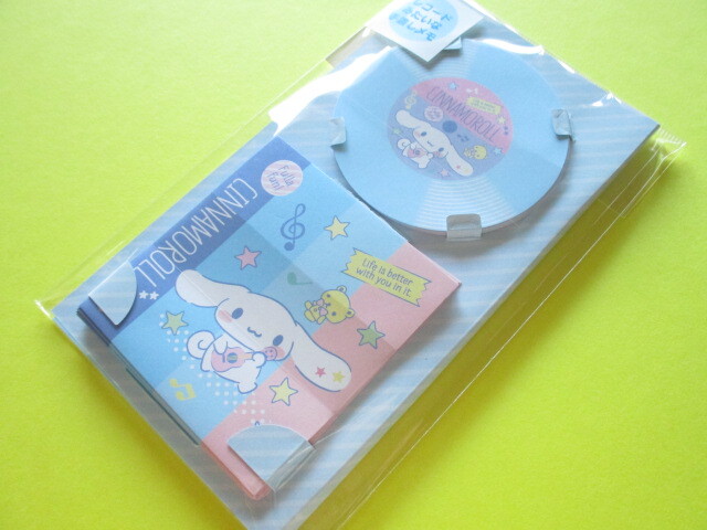 Photo1: Kawaii Cute Record-type Memo Pad & Mini Envelopes Set Sanrio Origimal * Cinnamoroll (90289-6)