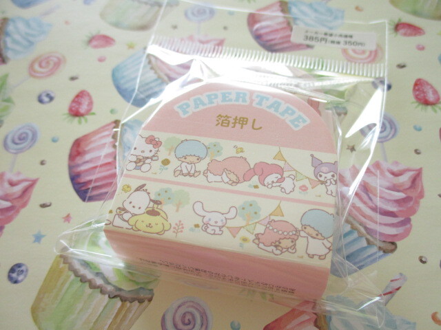 Photo1: Kawaii Cute Masking Tape/Deco Tape Sticker Sanrio Original *Sanrio Characters (97749-7)